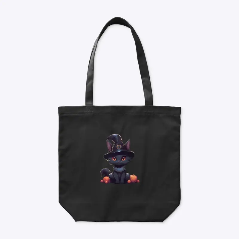 Kitty Witch Organic Tote Bag