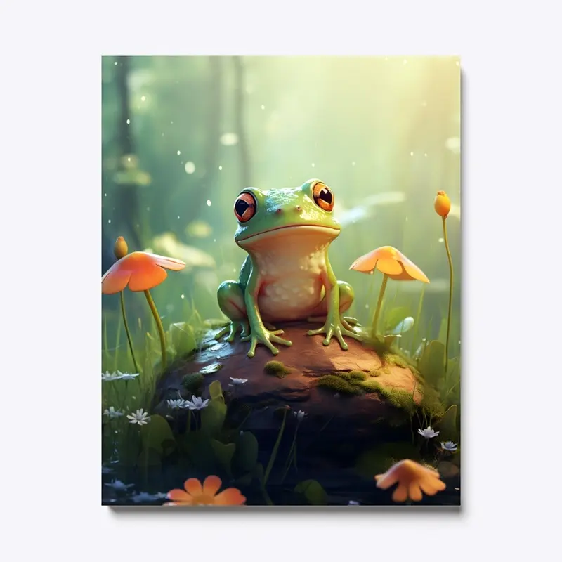 Cute Frog Print