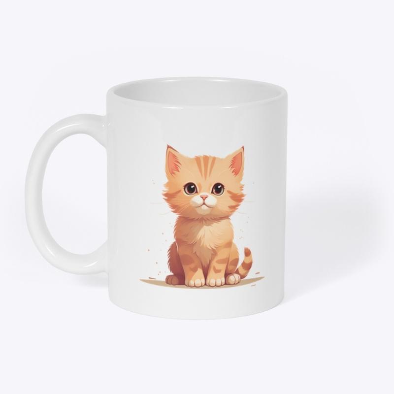 Cute Ginger Kitty Mug