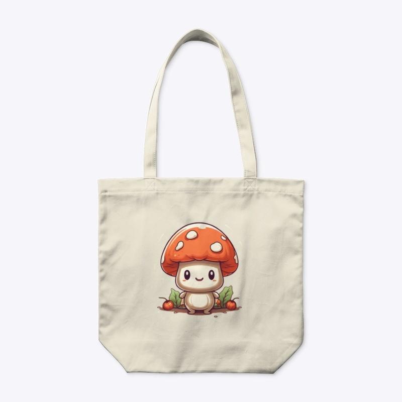 Mushroom Organic Tote Bag